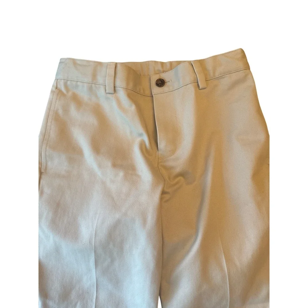 Brooks Brothers Boys Beige Cotton Pants Size 10 Classic Fit Freppy Church School